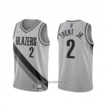 Camiseta Portland Trail Blazers Gary Trent Jr. NO 2 Earned 2020-21 Gris